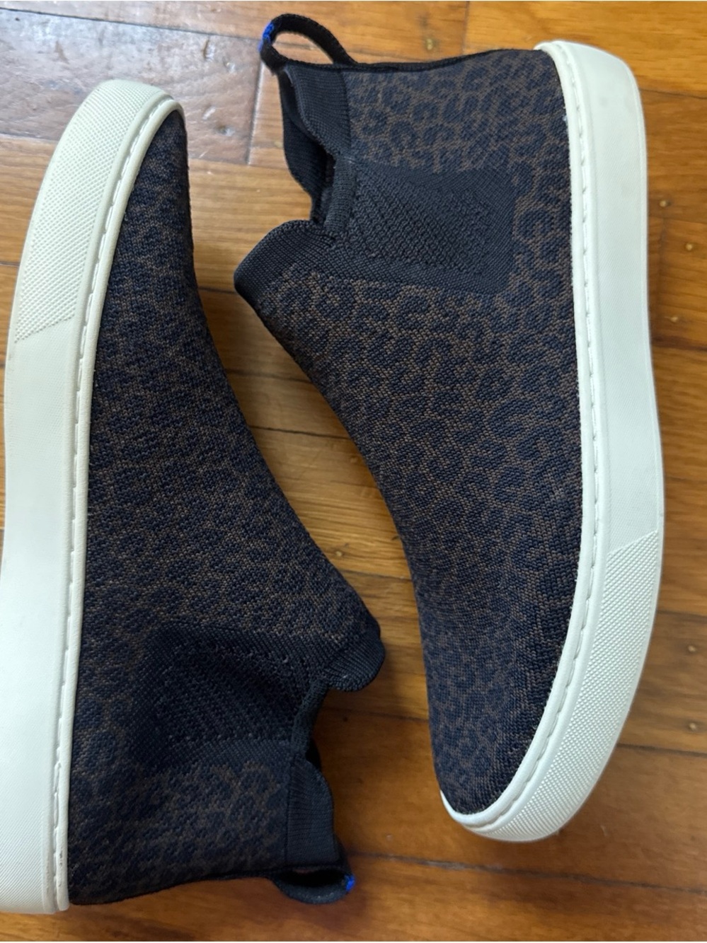 Rothy's Women's Brown Leopard Ankle Booties - Picture 3 of 5